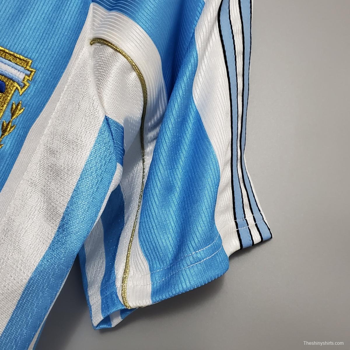 Retro Argentina 1998 home Soccer Jersey