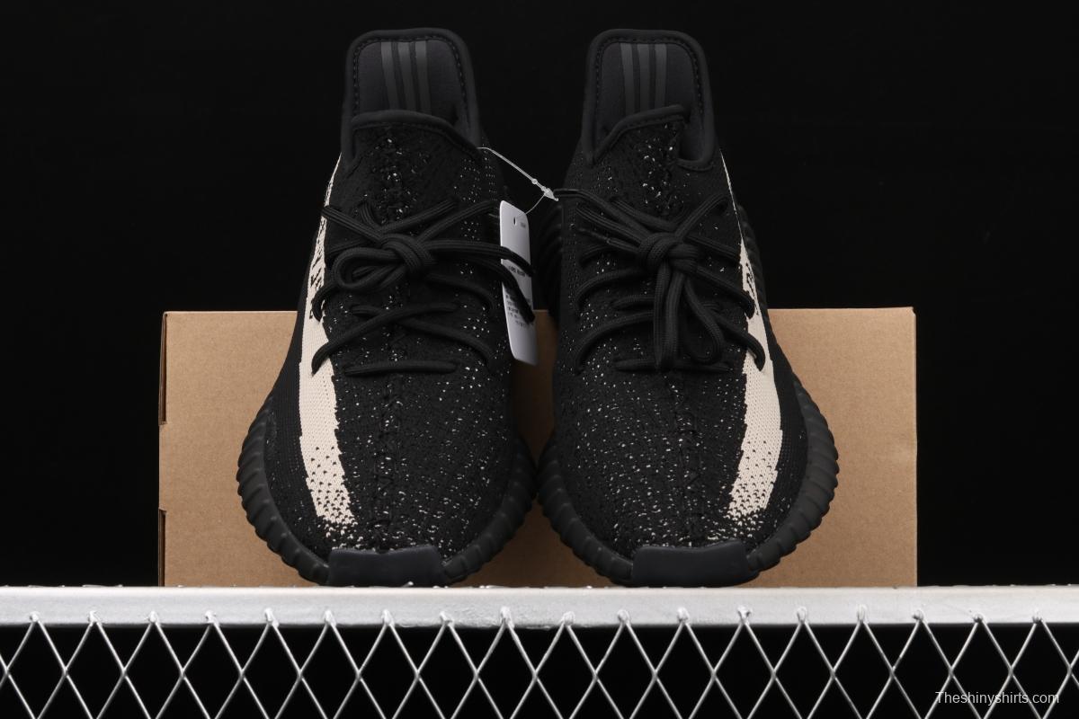 Adidas Yeezy 350V2 Real Boost Basf BY1604 Darth Coconut 350 second generation classic black and white color matching BASF Boost original