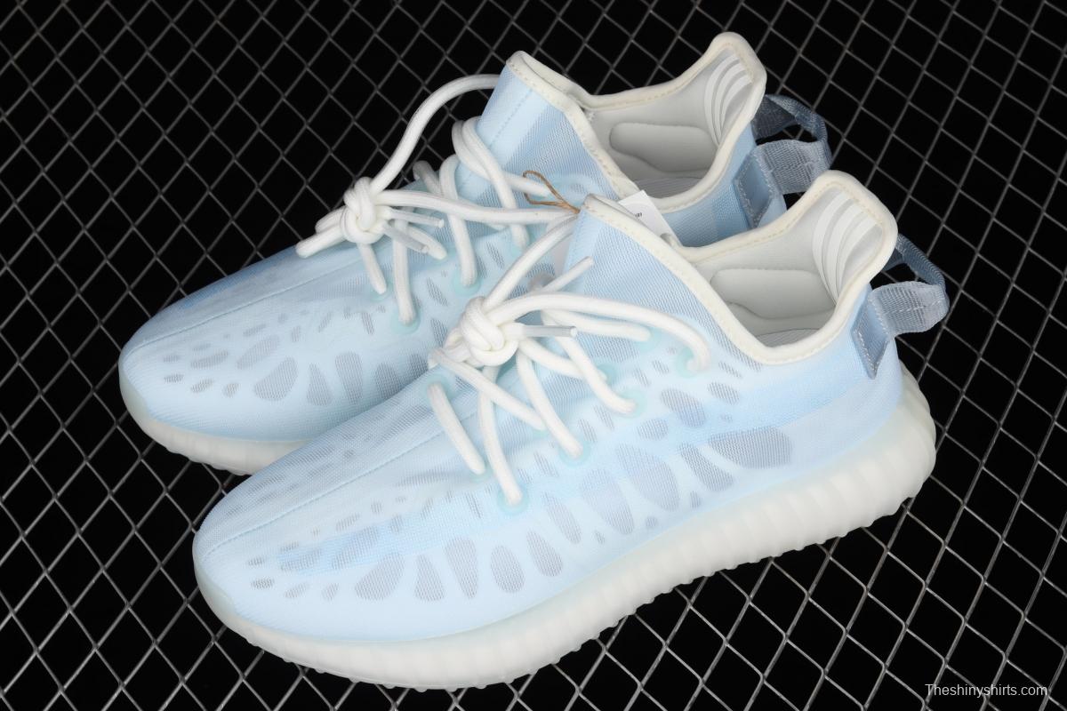 Adidas Yeezy Boost 350V2 Lce Blue GW2869 Darth Coconut 350 second generation ice silk series ice crystal blue BASF popcorn