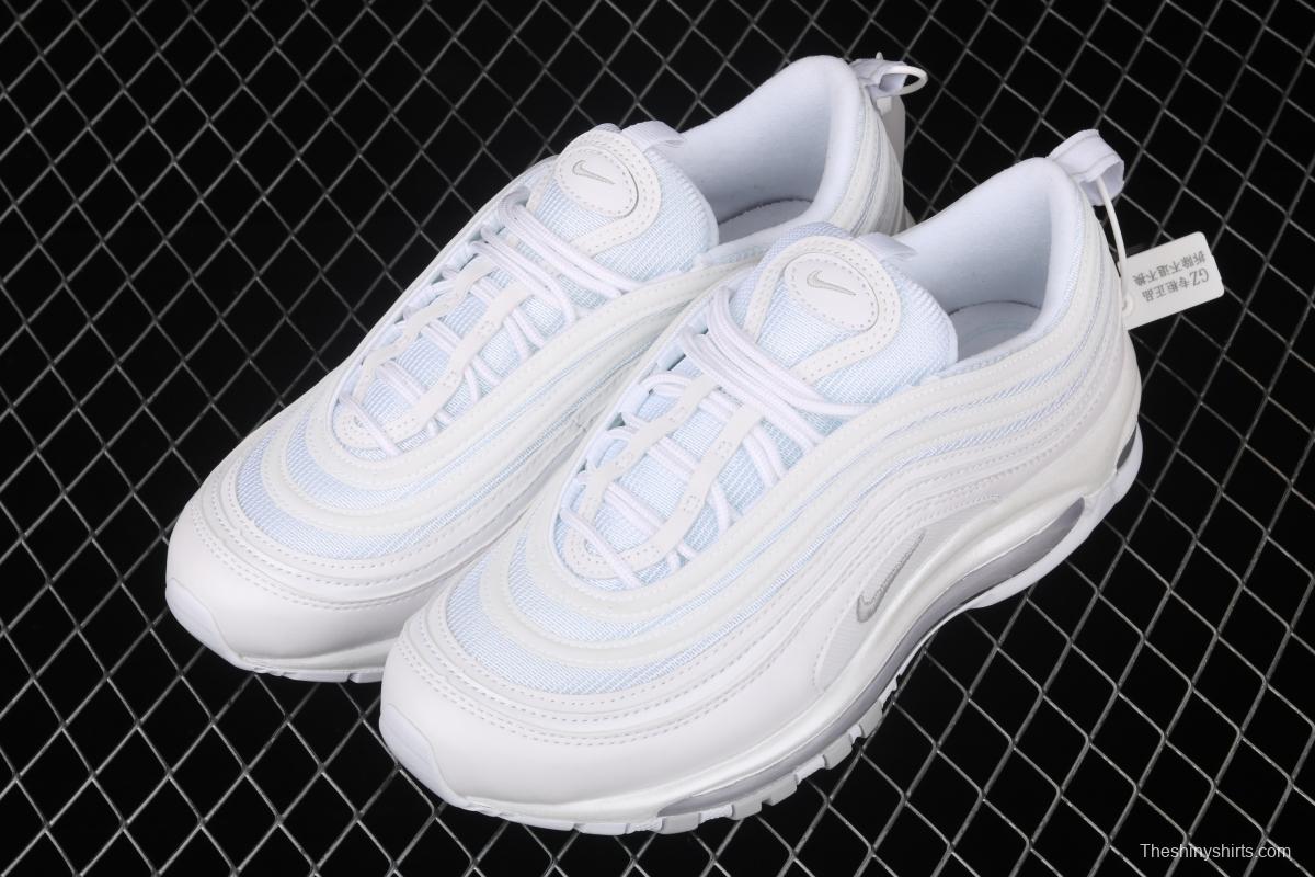 NIKE Air Max 973M reflective all-white bullet air cushion running shoes 921733-100