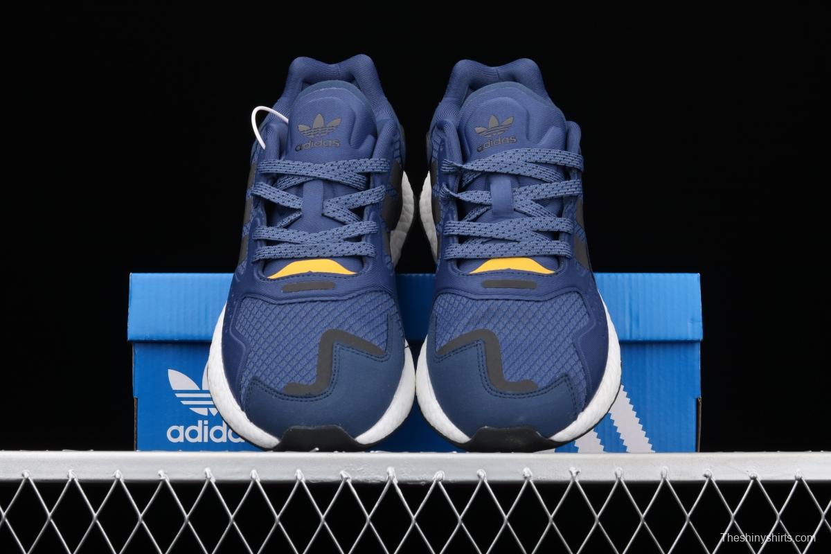 Adidas Day Jogger Boost FW4832's new Nightwalker second-generation leather 3M reflective popcorn vintage running shoes