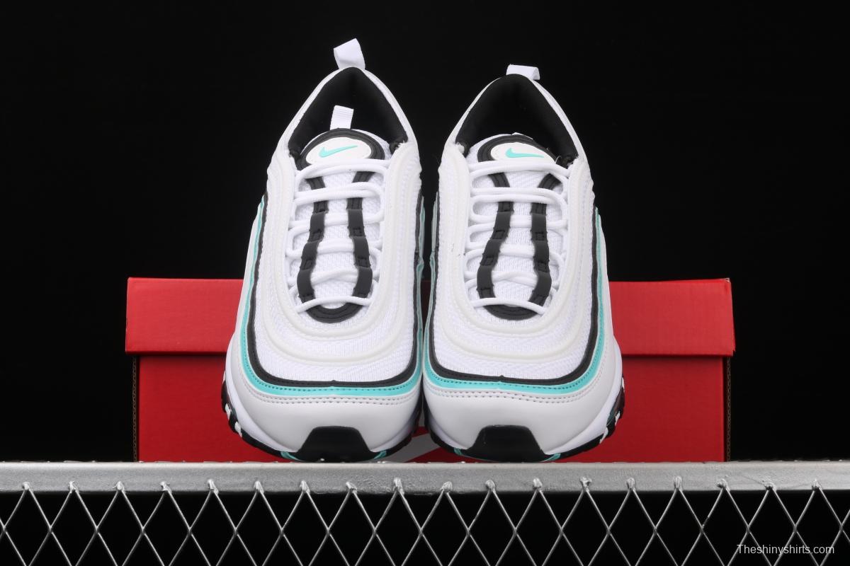 NIKE Air Max 97 White and green bullet air cushion running shoes CZ3574-130