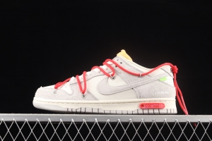 OFF-White x NIKE DUNK Low OW suede SB buckle rebound fashion casual board shoes DJ0950-103