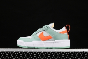 NIKE DUNK Low Disrupt White/Sand/Ghost/Sail lightweight dunk destruction series deconstructed wind low side casual skateboard shoes DJ3077-001