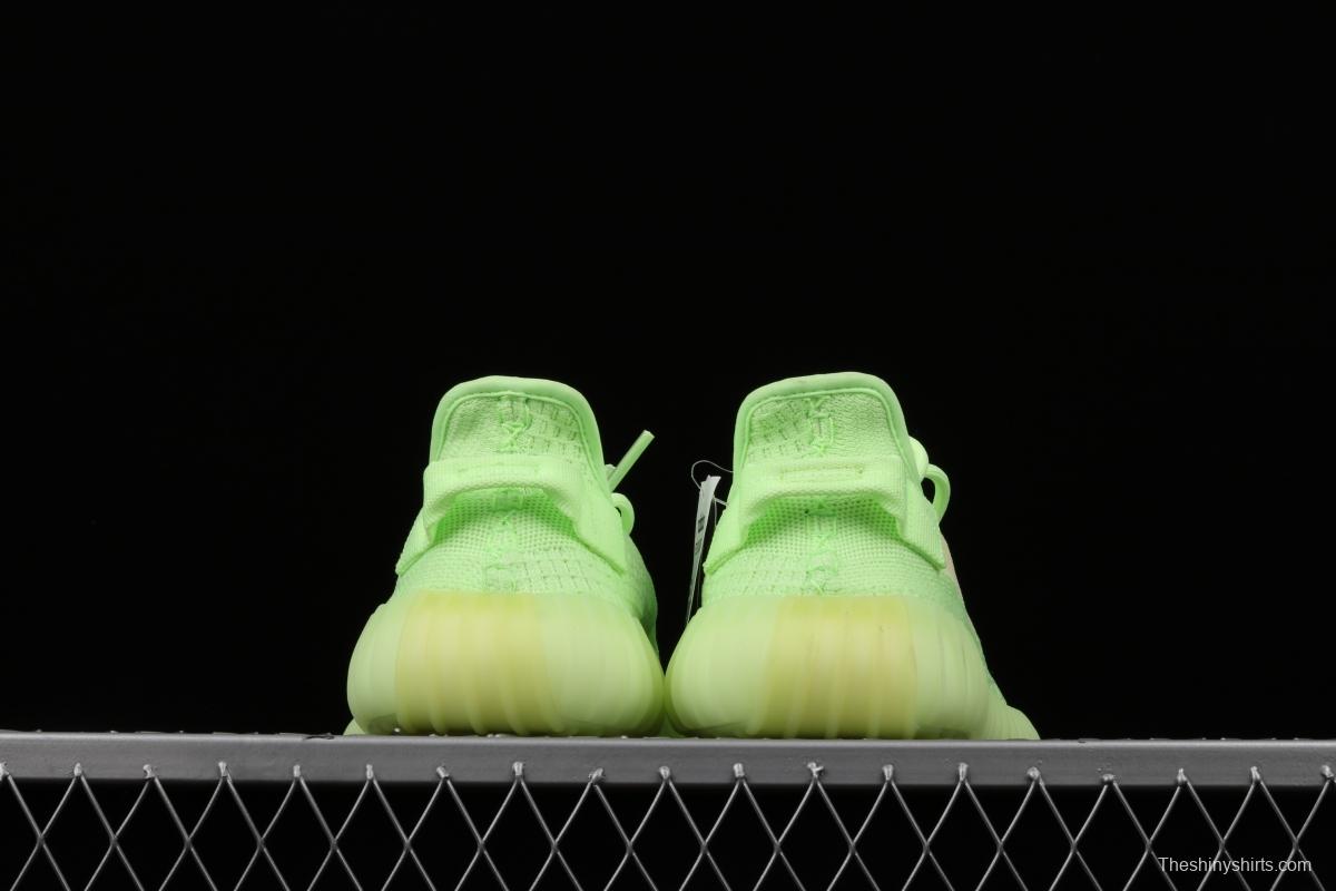 Adidas Yeezy 350 Boost V2 Gid EH5360 Darth Coconut 350 second generation luminous green color matching