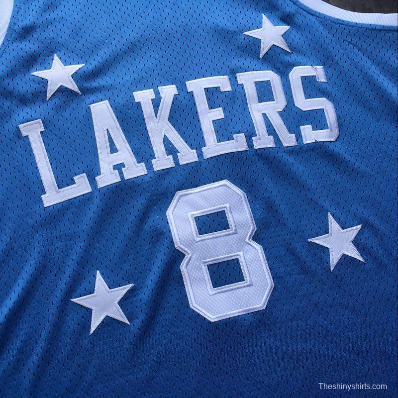 Men's Kobe Bryant Blue Retro Classic Team Jersey