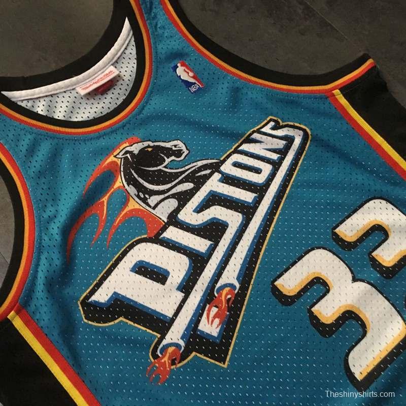 Men's Grant Hill Blue Retro Classic Team Jersey