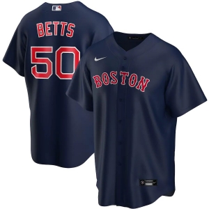 Men's Mookie Betts Navy Alternate 2020 Player Team Jersey