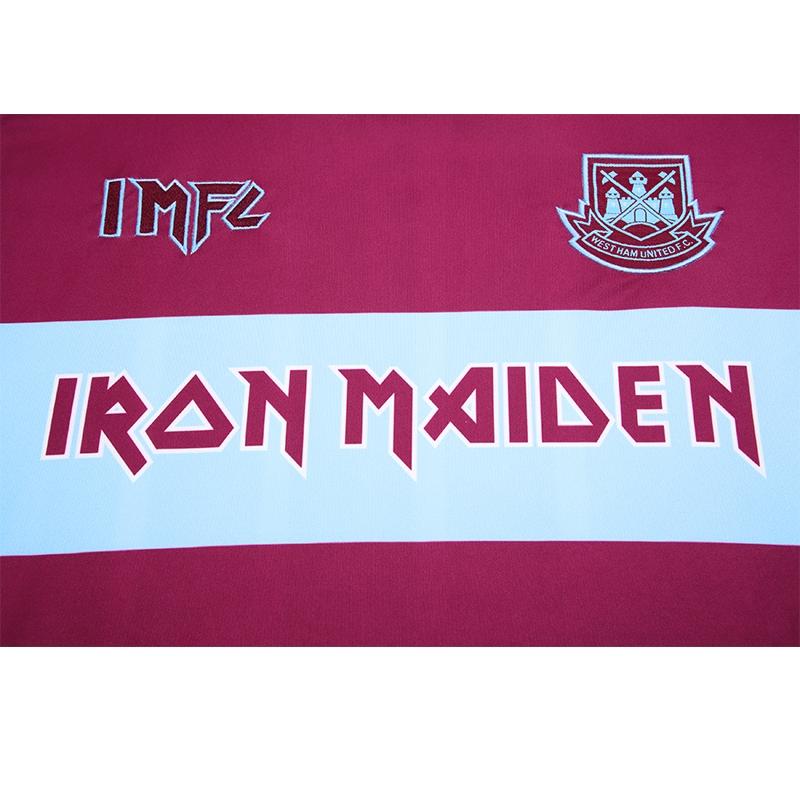 Retro 22/23 Iron Maiden X West Ham Wine/Blue Jersey With Number 11