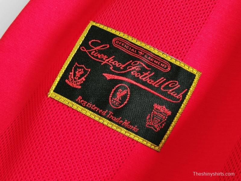 Retro 1995/96 Liverpool Home Soccer Jersey