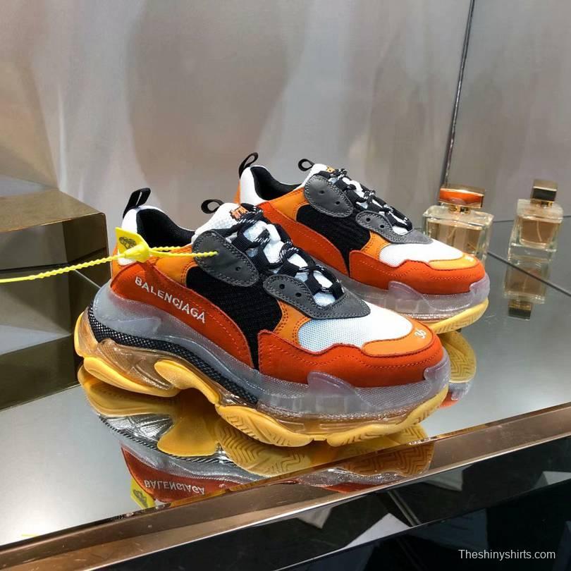 Men/Women Balenciaga Triple-S Sneaker Orange/Black Item 6380340