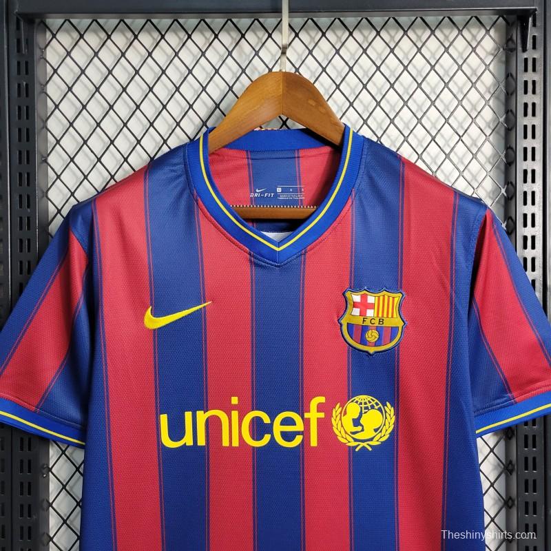 Retro 09-10 Barcelona Home Soccer Jersey