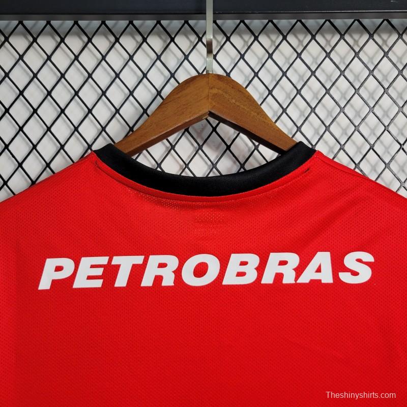 Retro 08-09 Flamengo Third Black Red Jersey