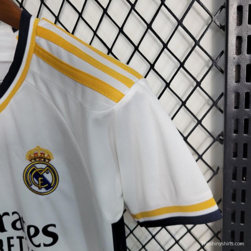 23-24 Kids Real Madrid Home Jersey