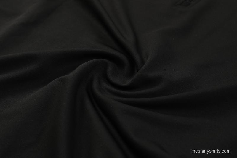 23/24 Arsenal  Black Hoodie Half Zipper Jacket+ Pants