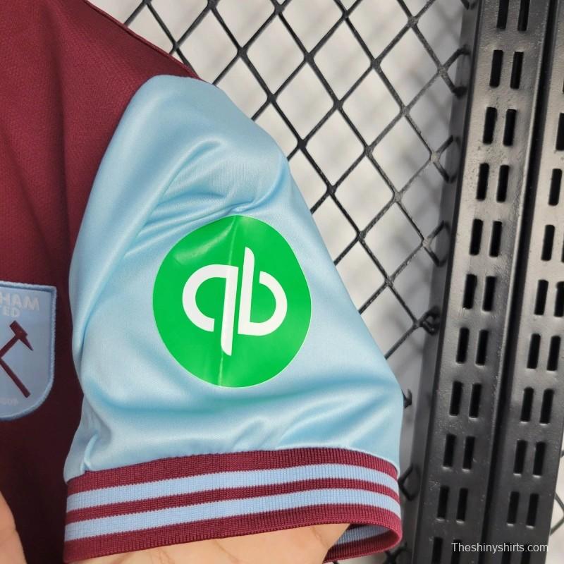 24/25 Kids West Ham United Home Jersey