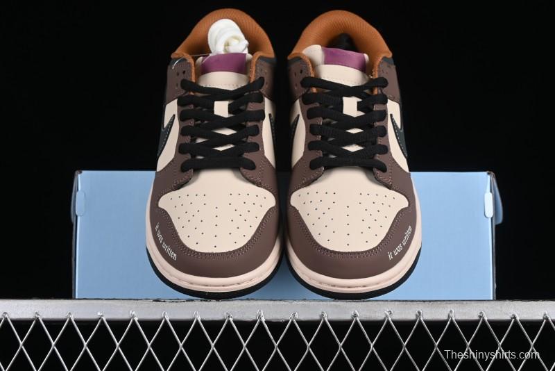 Nike SB Dunk Low Casual Skateboarding Shoes in Black/Brown - MU0232-370