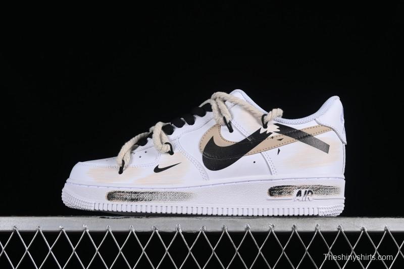 Nike Air Force 1 '07 Low Custom Anime Themed Hand-Painted Swoosh Strap Low-Top Casual Sneakers - ZH0316-013