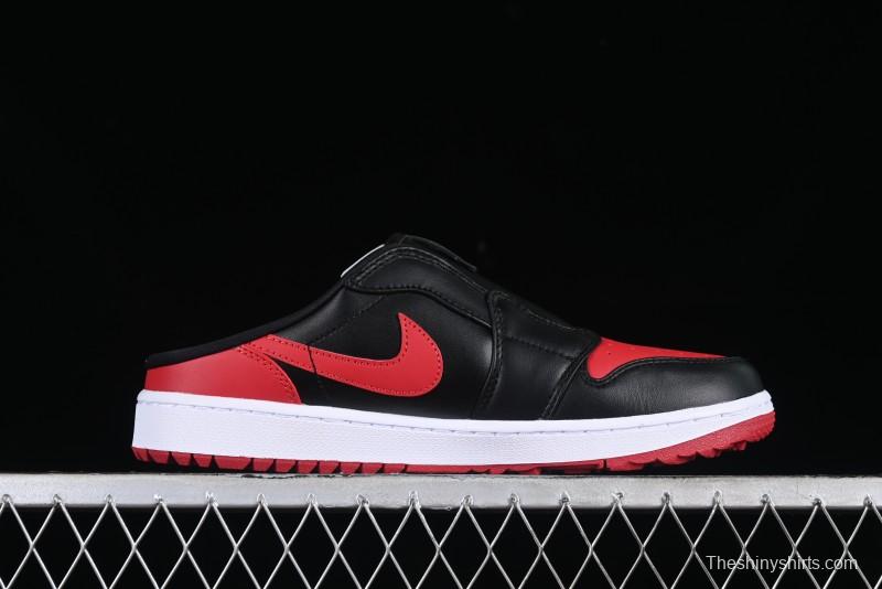 Nike Air Jordan 1 Mule Golf Shoes with Memory Foam and Rotational Traction Outsole - FJ1214-001