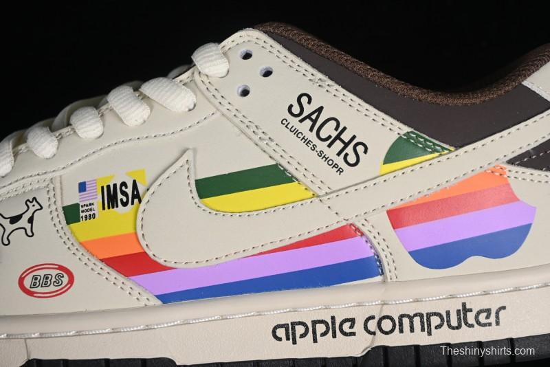 Nike SB Dunk Low Apple Colorway Low-Top Casual Skateboarding Shoes - MU0232-368