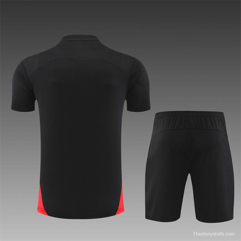 24/25 AC Milan Black Short Sleeve Jersey+Shorts