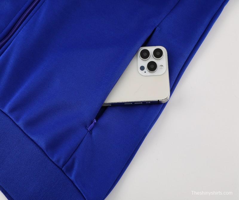 24/25 Manchester United Blue Full Zipper Jacket +Long Pants