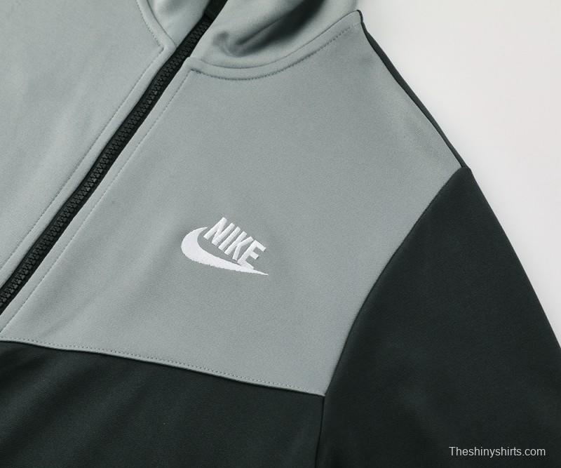 2024 NIKE Black/Grey Full Zipper Jacket +Long Pants