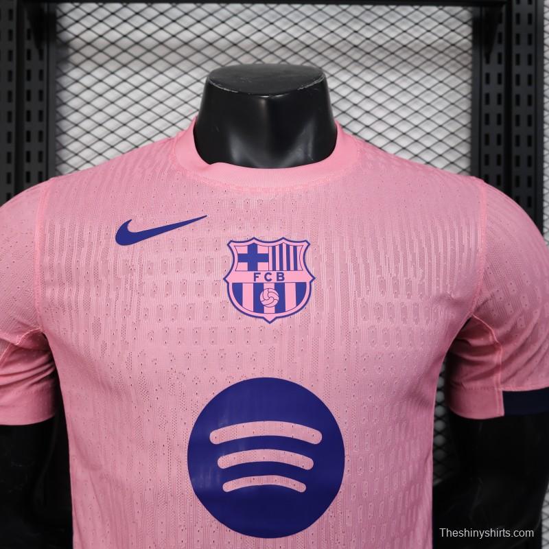 Player Version 25/26 FC Barcelona 125Th Anniversary Special Pink with Spotify Sponsor Jersey