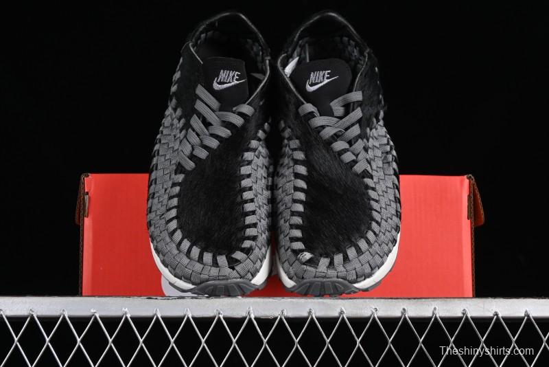 Nike Air Footscape Woven Asymmetrical Weave Slip-Resistant Low-Top Lifestyle Sneakers - FB1959-001