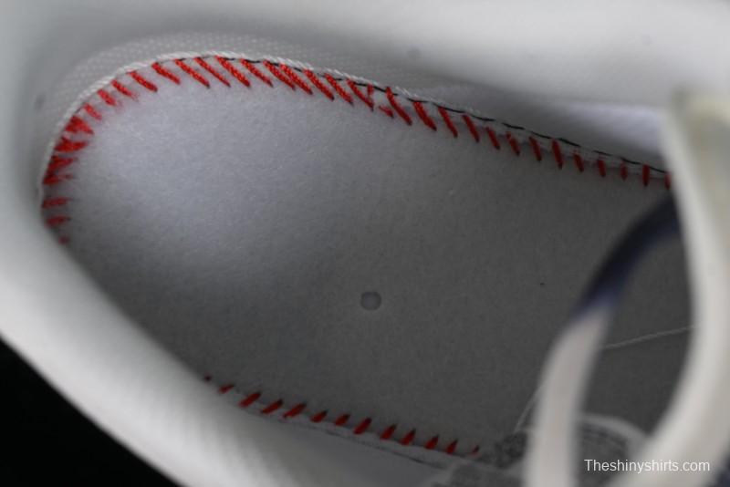 Nike Air Force 1 '07 Low Supreme Collaboration - White Blue Color Block Low-Top Casual Sneakers - XZ6188-001