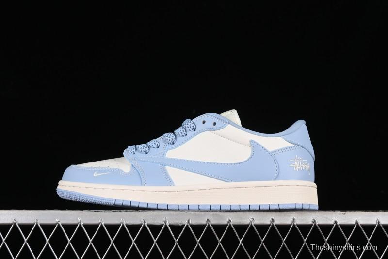 Nike Travis Scott x Fragment Design x Air Jordan 1 Low OG SP AJ1 Retro Sneakers - BB6588-101