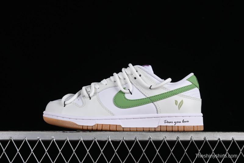 Nike Dunk Low SB Casual Sneakers Spring Summer Series Green Grape Camellia White Green - FD9922-151