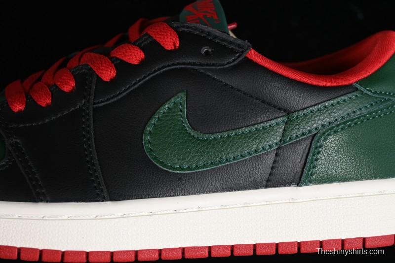 Nike Air Jordan 1 Low AJ1 Black Green Casual Sneakers - CZ0775-036