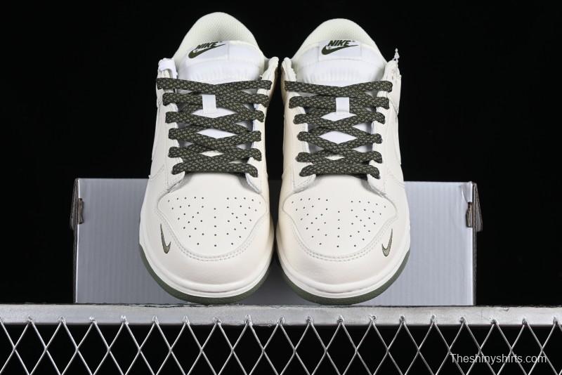 Nike SB Dunk Low Collaboration Triple Swoosh Military Green Colorway Low-Top Casual Skateboarding Shoes - NK5639-323