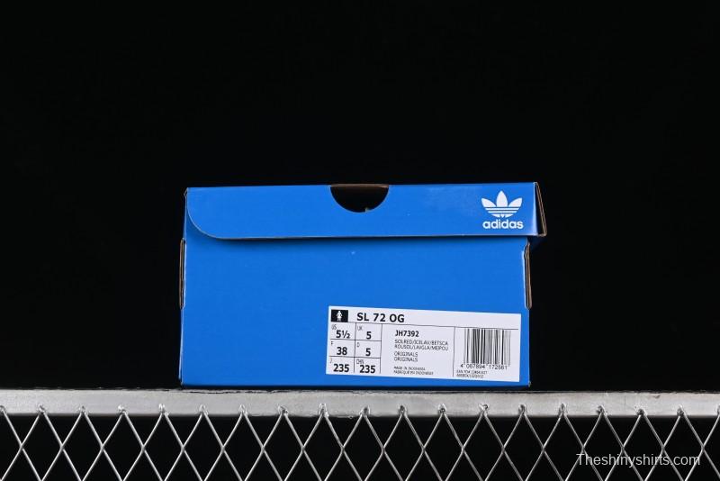 Adidas Originals SL 72 OG Retro Running Shoes with Ecotex Tongue and EVA Midsole - JH7392
