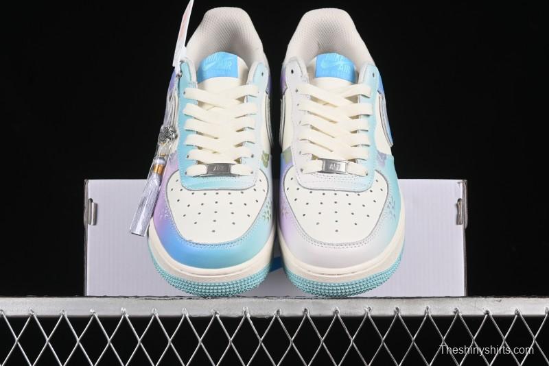 Nike Air Force 1 '07 Low Casual Sneakers "Crystal Dragon Palace" - DB3301-303