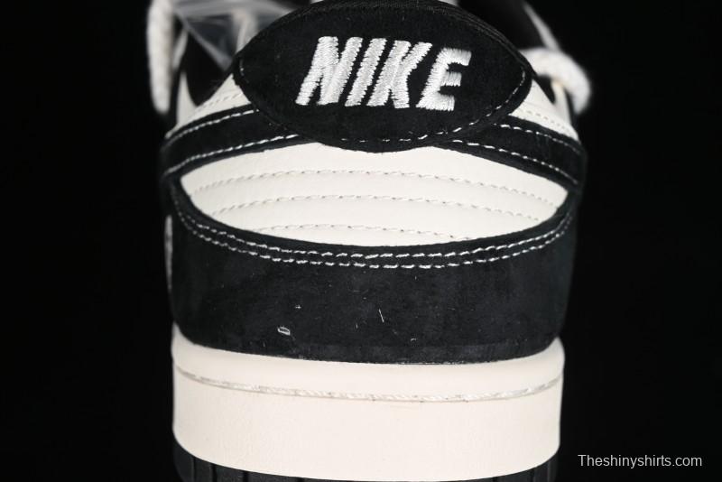 Nike SB Dunk Low BAPE Collaboration Strap Black Hook Anniversary Custom Low-Top Casual Sneakers - SJ2068-269