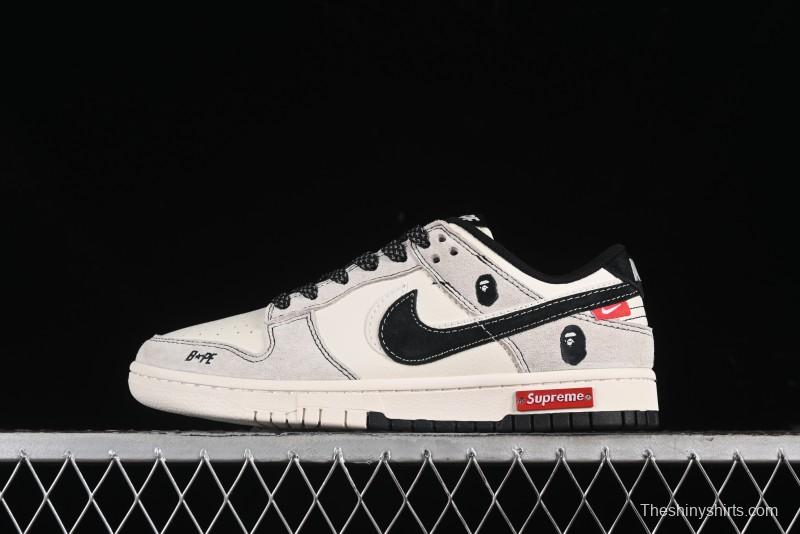 Nike SB Dunk Low Supreme x Bape Anniversary Custom Sneakers - MM1089-017