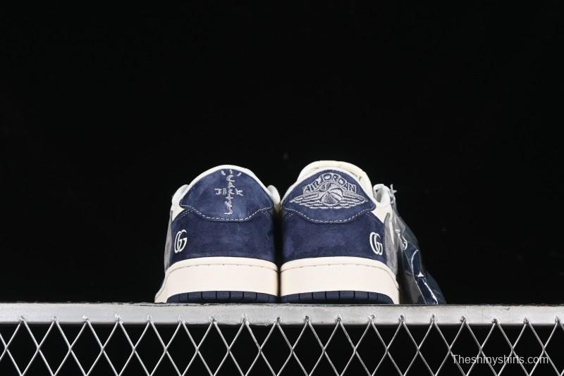 Nike Travis Scott x Fragment Design x Air Jordan 1 Low OG SP AJ1 Gucci Collaboration - XY2688-109