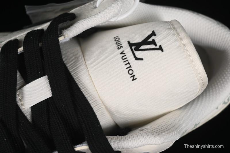 Nike Air Jordan 1 Low AJ1 LV Collaboration - Printed Dark Blue Swoosh High-End Custom Retro Basketball Shoes - WG8850-009