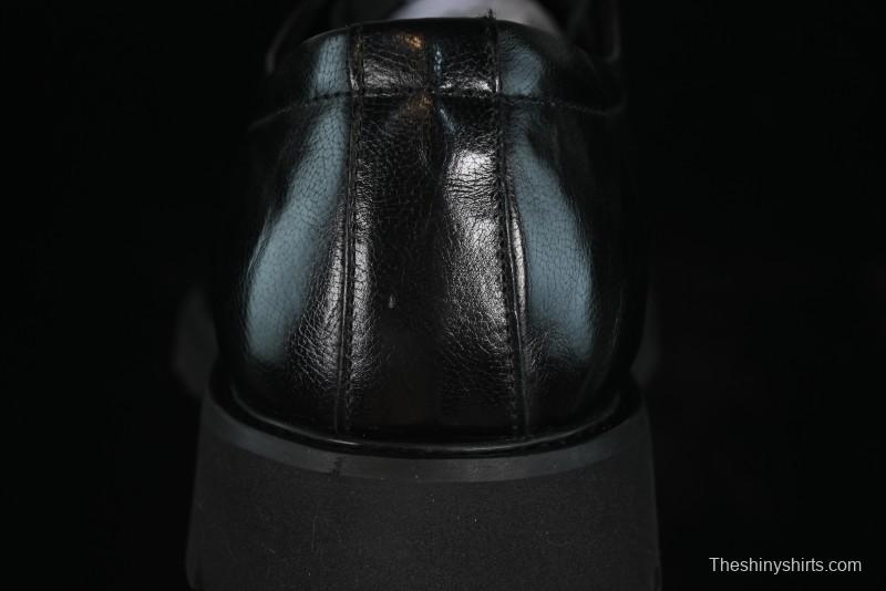 Ecco Block Brogue Business Derby Round Toe Genuine Leather Dress Shoes - 63667201001