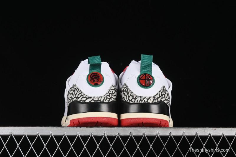 Nike Jordan Spizike Low AJ Retro Sneakers with Elephant Print and Multi-Element Design - 315371-125