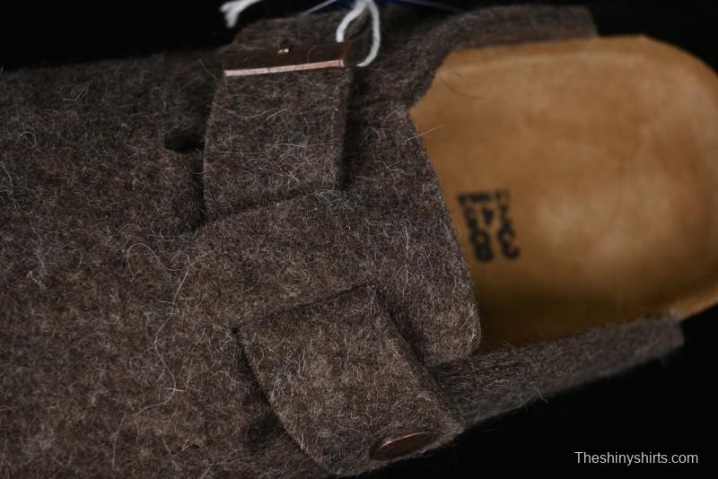 Birkenstock Half-Fur Slide Sandals with Wool Lining - G.D4