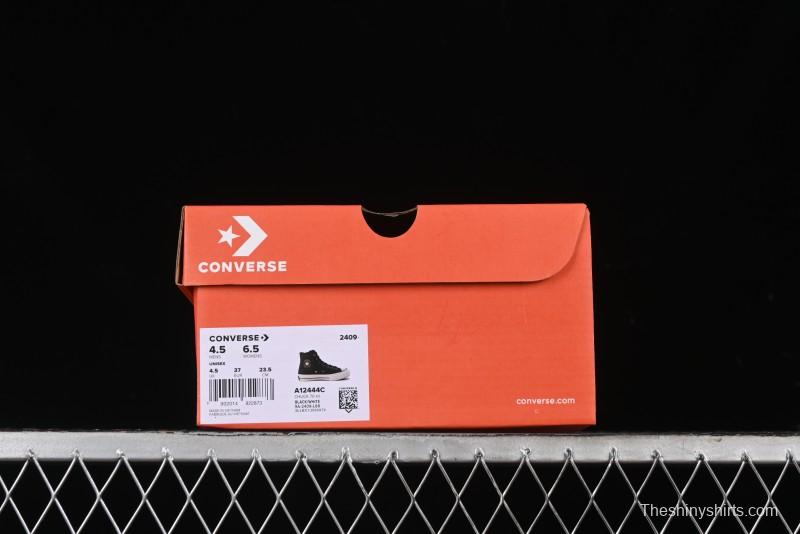 Converse Chuck 1970s Winter Waterproof Leather High-Top Sneakers with Gold Eyelets and Fleece Lining - A12444C