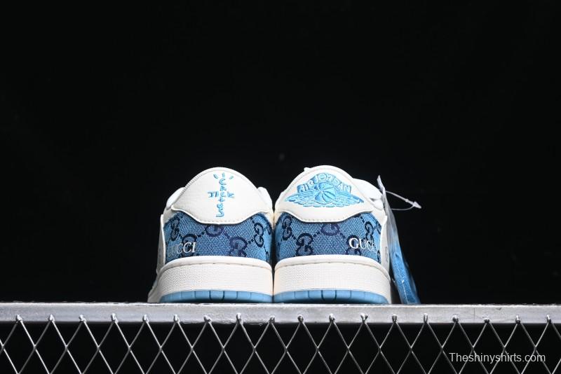 Nike Travis Scott x Fragment Design x Air Jordan 1 Low OG SP AJ1 Retro Sneakers - XZ1658-001