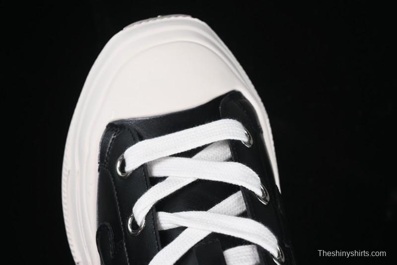 Shoot Brand Replay Black Plum Retro Comfort Leather Anti-Slip Platform Low-Top Casual Sneakers - AJD4