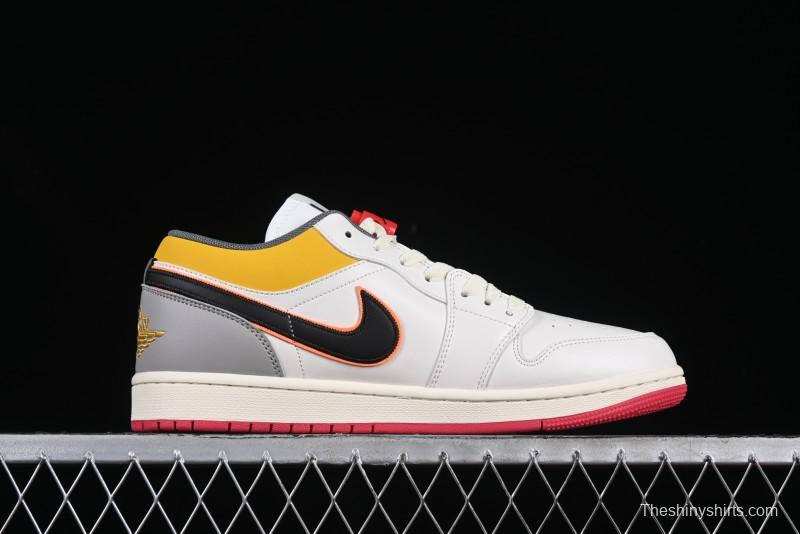 Nike Air Jordan 1 Low AJ1 Mismatch Colorway Low-Top Casual Sneakers - HV4511-133