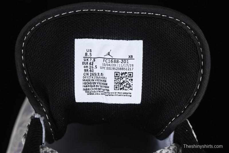 Nike Air Jordan 1 Low AJ1 Stussy Snake Year Limited Edition Purple Snake Grain High-End Custom Retro Basketball Shoes - FC1688-201