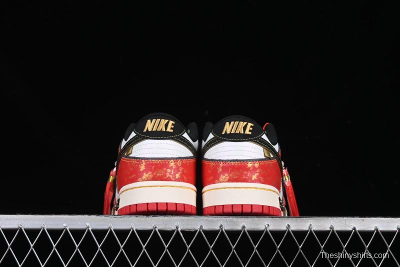 Nike SB Dunk Low Chinese New Year Celebration Red Anniversary High-End Custom Low-Top Casual Skate Shoes - RW1220-005