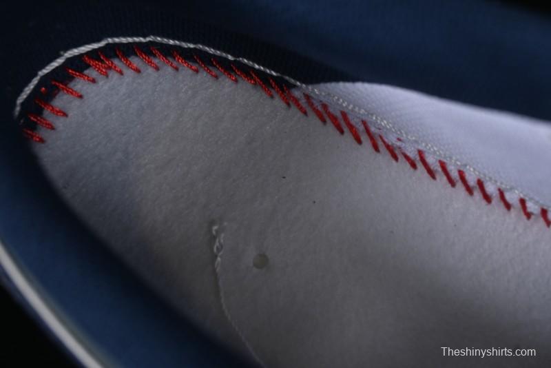 Nike Air Force 1 '07 Low Supreme Casual Sneakers in Grey Blue with Red Swoosh - XZ6188-382